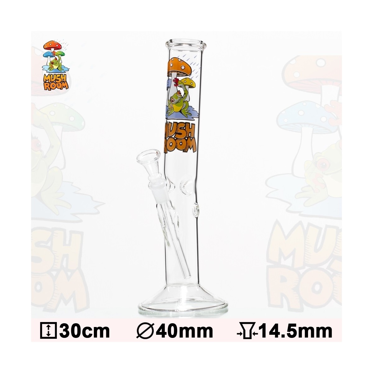 Glas Bong Mushroom 30cm