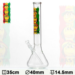 Glas Bong Rasta 35cm