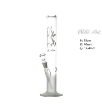 Glas Bong Fine Art 35cm Straight Sand