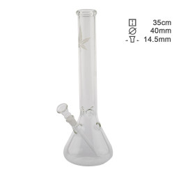 Glas Bong Cannabis 35cm Beaker