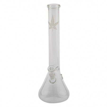 Glas Bong Cannabis 35cm Beaker