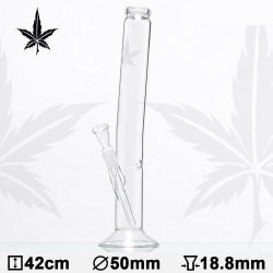 Glas Bong Cannabis 42cm Leaf