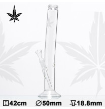 Glas Bong Cannabis 42cm Leaf