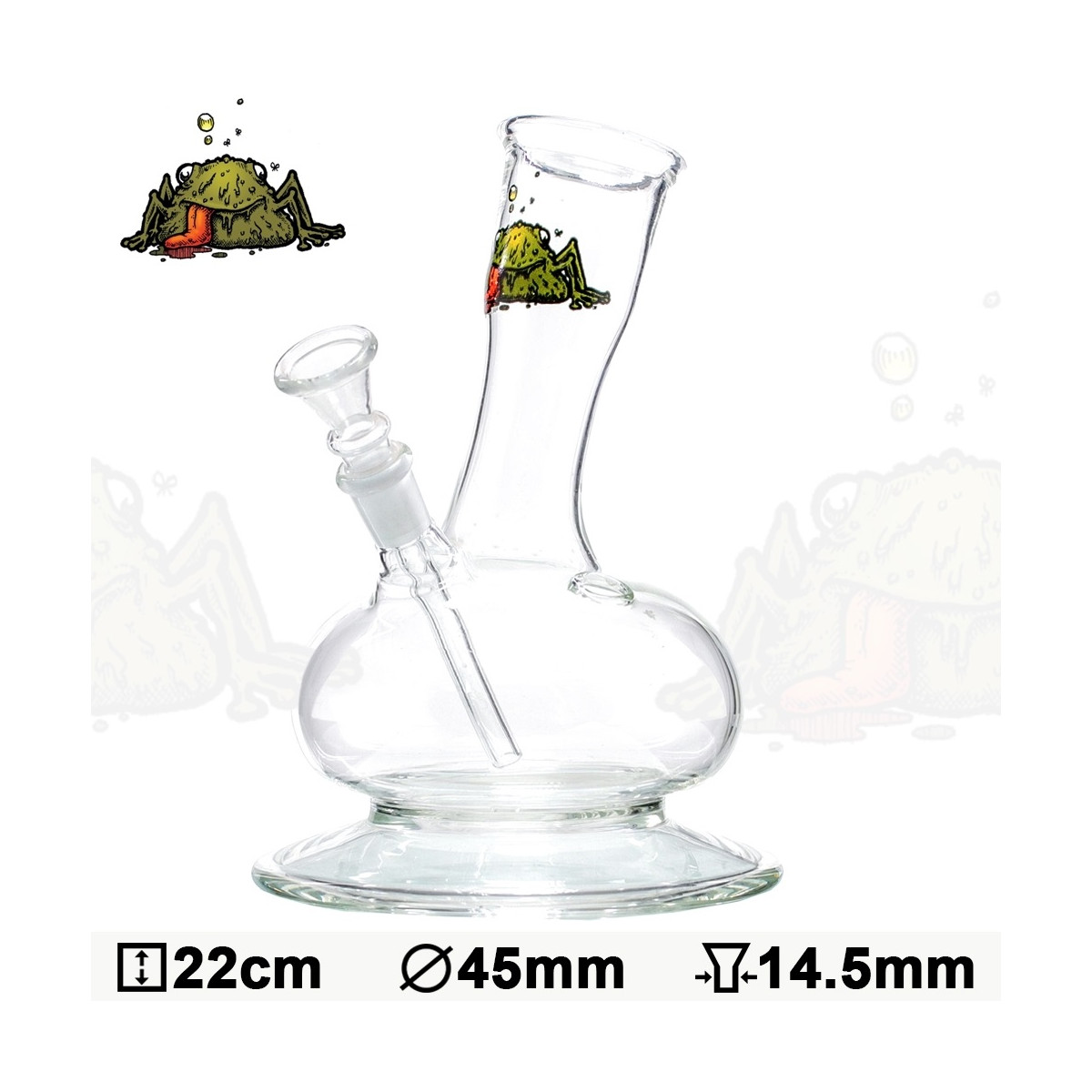 Glas Bong Bullfrog 22cm