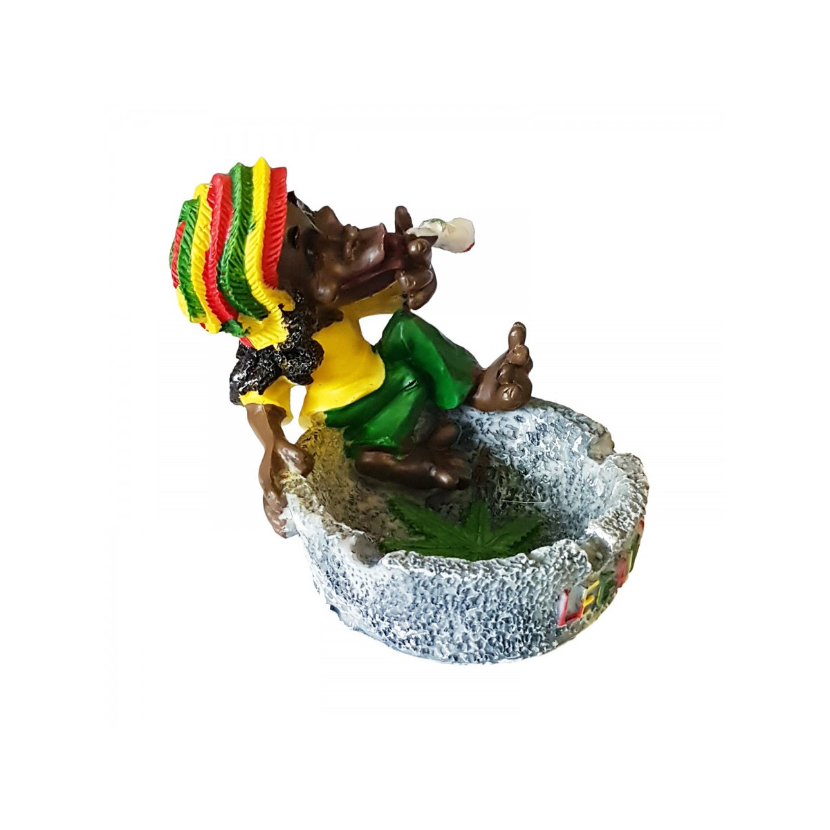 Polyresin Askebæger Rastaman 10.5cm