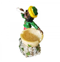 Polyresin Askebæger Rastaman 10cm