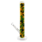 Glas Bong WS Splatter Grøn 40cm