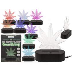 3D Lampe Cannabis 16cm