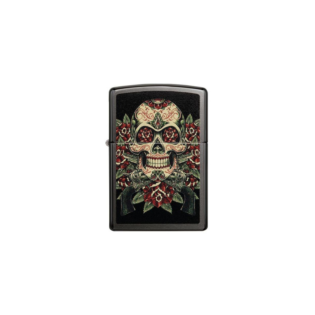 Zippo Lighter Skull and Roses