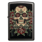 Zippo Lighter Skull and Roses