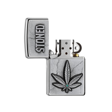 Zippo Lighter Stoned Weed