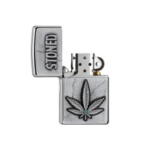 Zippo Lighter Stoned Weed