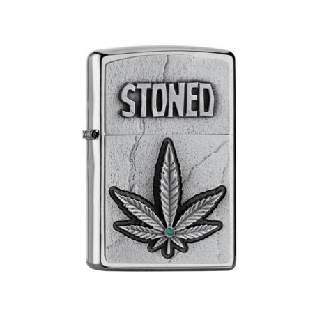 Zippo Lighter Stoned Weed