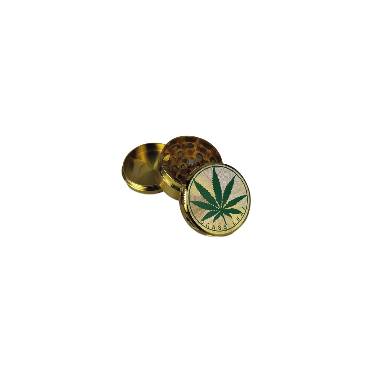 Grinder Cannabis Guld 50mm 3 Lags