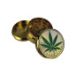 Grinder Cannabis Guld 50mm 3 Lags