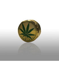 Grinder Cannabis Guld 50mm 3 Lags