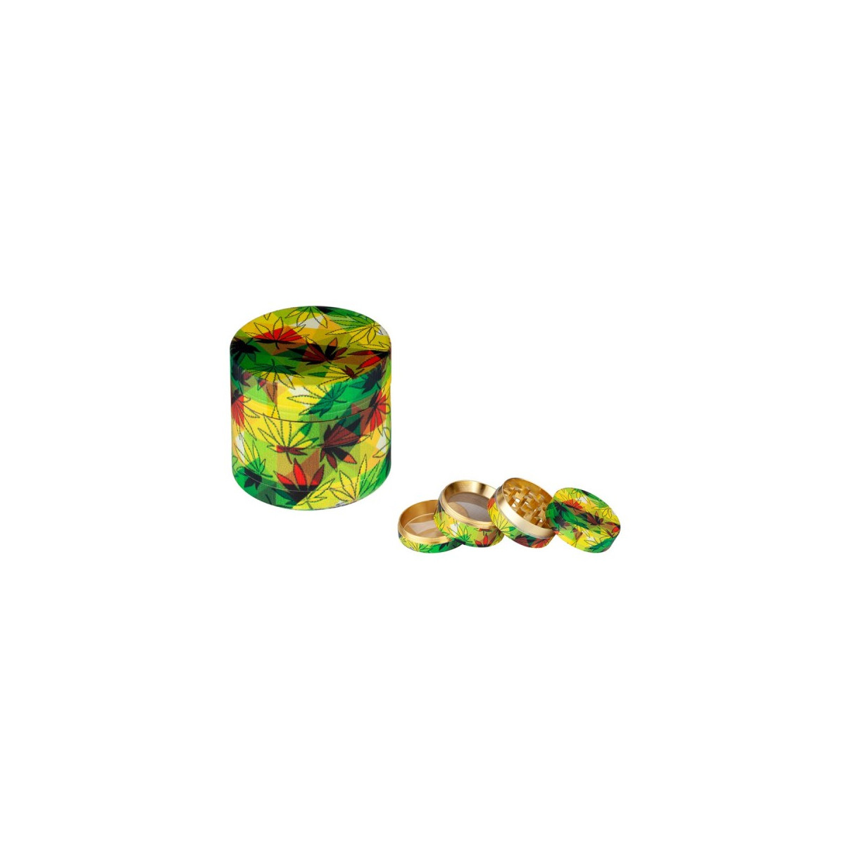 Grinder Rasta Cannabis 40mm 4 Lags