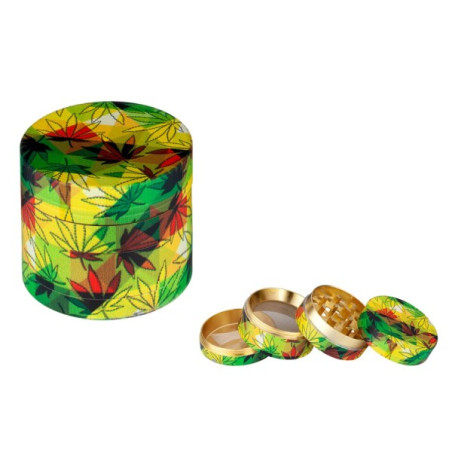 Grinder Rasta Cannabis 40mm 4 Lags