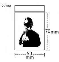 Lynlåspose 50x70x0.05 mm Police 100 Stk