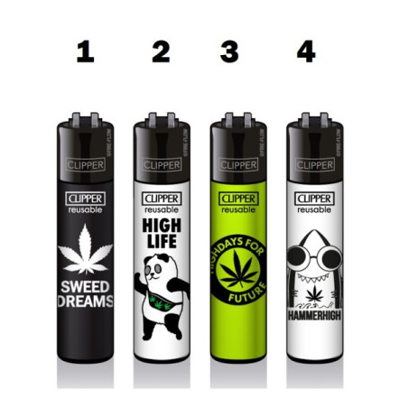 Clipper Classic Lighter Weed Design