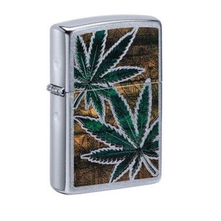 Zippo Lighter Cannabis 1