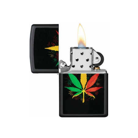 Zippo Lighter Cannabis Rasta