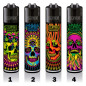 Clipper Classic Lighter Trippy Skulls