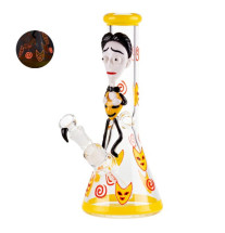 Glas Bong Grace Yellow 32cm