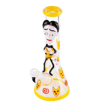 Glas Bong Grace Yellow 32cm