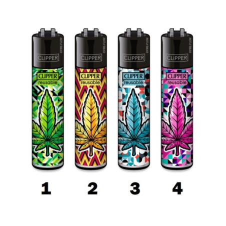 Clipper Classic Lighter Neon Leaves