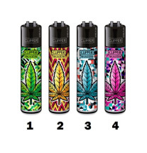 Clipper Classic Lighter Neon Leaves