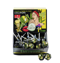 Cannabis Vanilla Ice Cream Lollipop Med Tyggegummi