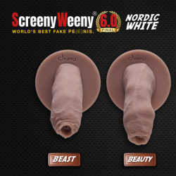 Screeny Weeny Fake Penis 6.0 Beauty Nordic White