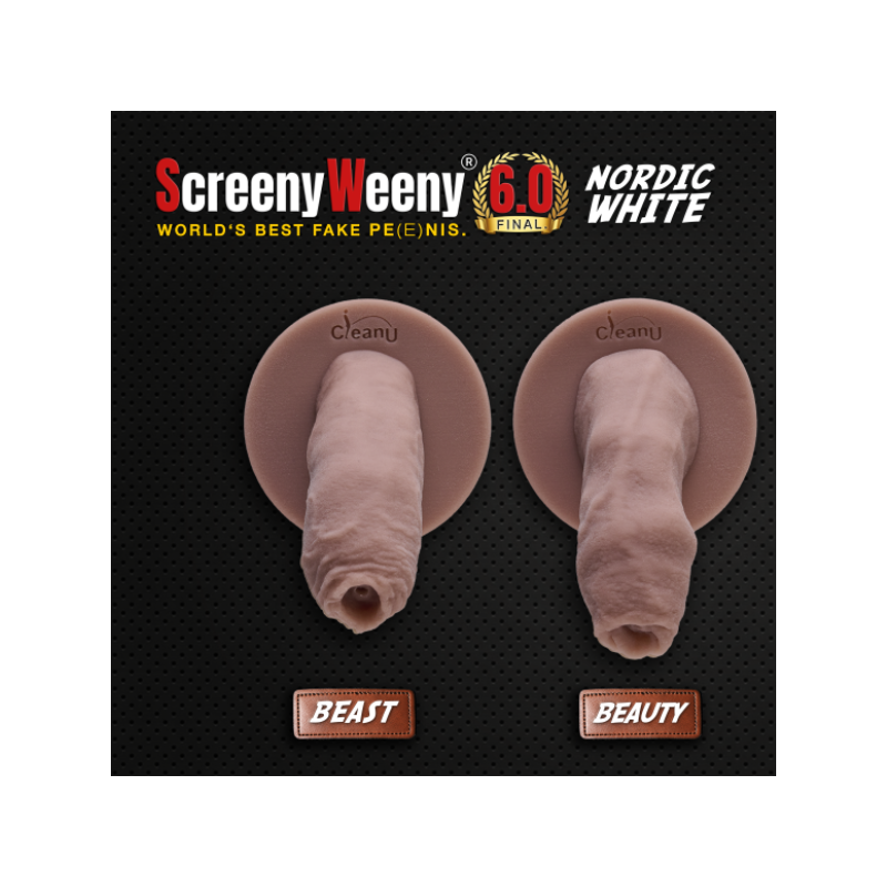 Screeny Weeny Fake Penis 6.0 Beauty Nordic White