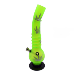 Akryl Bong Green Cannabis 30cm
