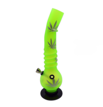 Akryl Bong Green Cannabis 30cm