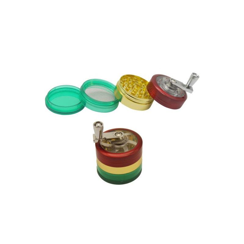 Grinder Rasta 51mm 4 Lags Håndtag