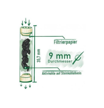 Aktivt Kul Filtre Purize Øko 9mm 100stk