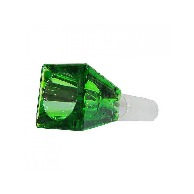 Glas Hoved Cube 18.8mm Grøn