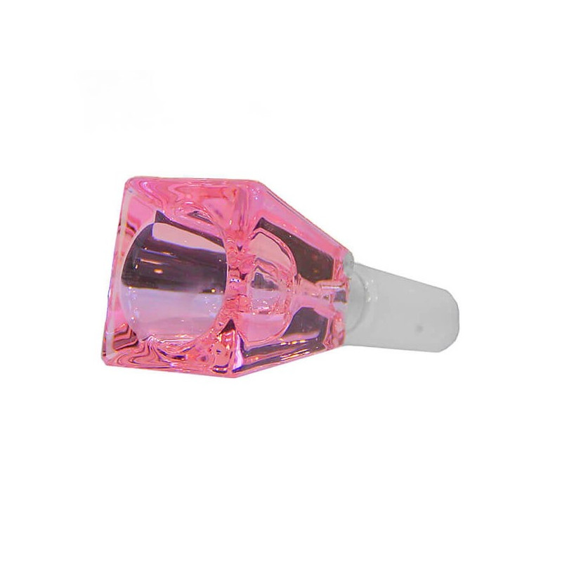 Glas Hoved Cube 18.8mm Pink