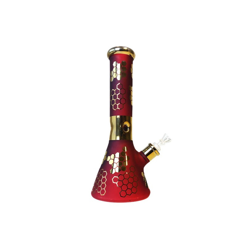 Glas Bong Red Bee 32cm