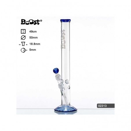Glas Bong Boost 49cm Blå Straight