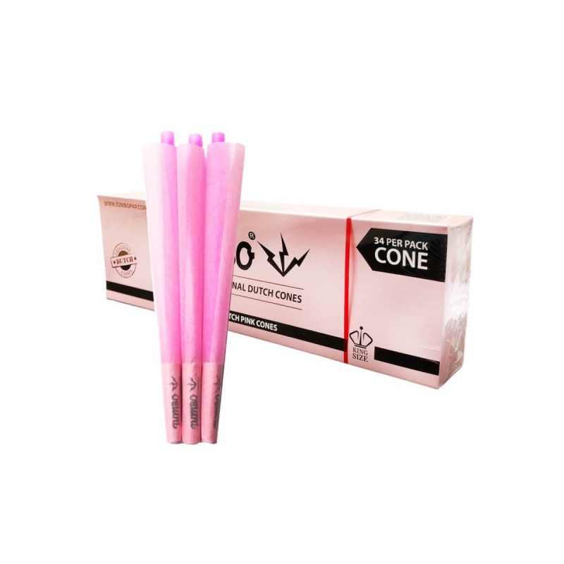 Jumbo Pink Kingsize Cones 34 Stk.