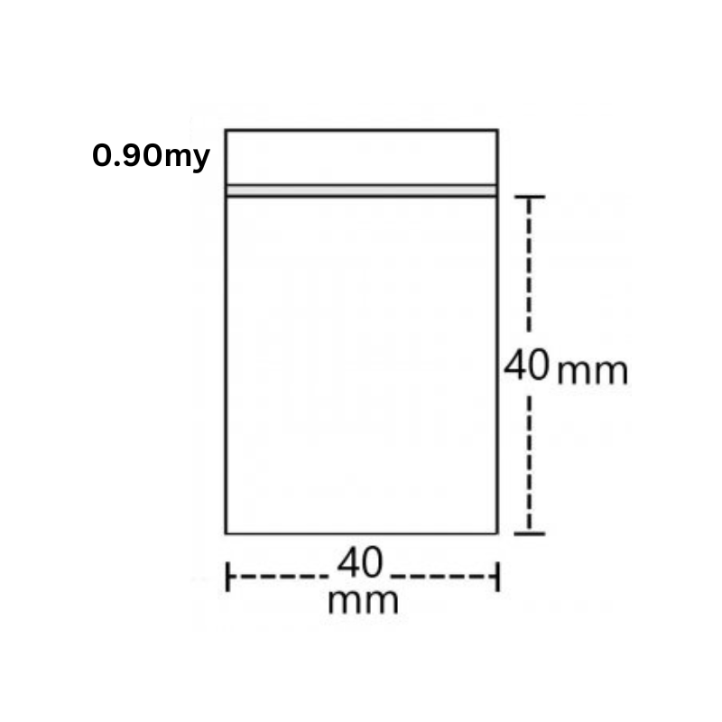 Lynlåspose 40x40x0.09 Mm Kraftig 100 Stk