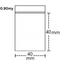 Lynlåspose 40x40x0.09 Mm Kraftig 100 Stk