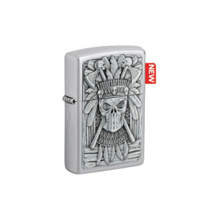 Zippo Lighter Indian skull