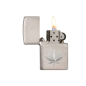 Zippo Lighter Cannabis Blad Chrom