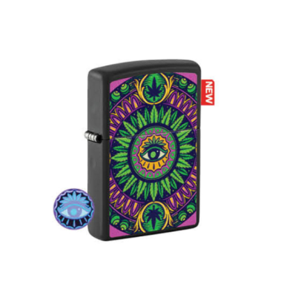 Zippo Lighter Cannabis Eye