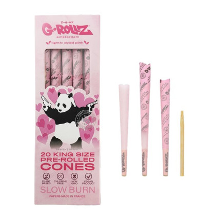 G-Rollz Pink Kingsize Cones 20 Stk.