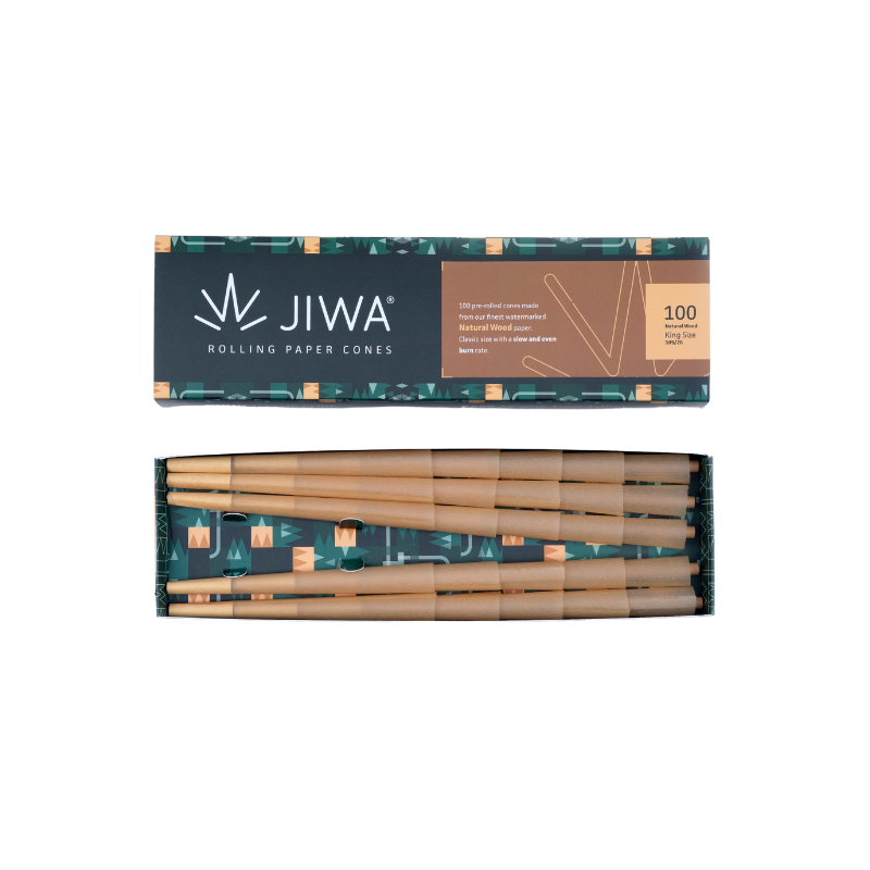 Jiwa Kingsize Cones Brun 100 Stk